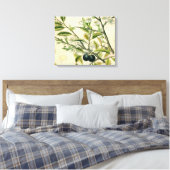 Antique Blackthorn Botanische Print Blume Berry Leinwanddruck (Insitu (Schlafzimmer))
