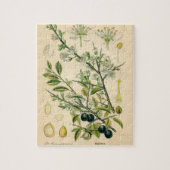 Antique Blackthorn Botanische Print Blume Berry Puzzle (Vertikal)