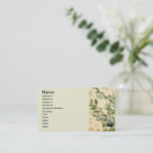 Antique Blackthorn Botanische Print Blume Berry Visitenkarte (Stehend Vorderseite)