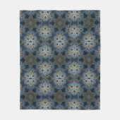 Antique Blue Daisy Floral Fleecedecke (Vorderseite)