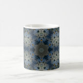 Antique Blue Daisy Floral Kaffeetasse (Mittel)