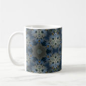 Antique Blue Daisy Floral Kaffeetasse (Links)