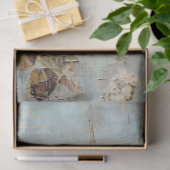 Antique Blue Romance Design Serie 1 Seidenpapier (Geschenk)
