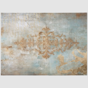 Antique Blue Romance Design Serie 7 Seidenpapier