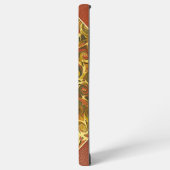 Antique Book Cover, Ornate Swirl Pattern Samsung Galaxy Hülle (Linke Seite)