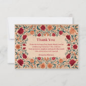 Antique Botanical Valentine Party Dankeskarte (Vorderseite)