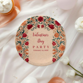 Antique Botanical Valentine Party Pappteller