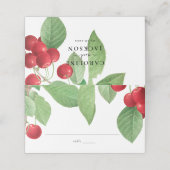 Antique Botany Wedding Platzkarte (Außenseite Aufgefaltet)