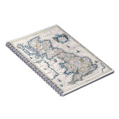 Antique Britannia Karte Notizblock (Rechte Seite)