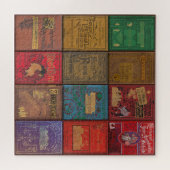 ANTIQUE BÜCHER DES 19. JAHRHUNDERTS ART PUZZLE (Horizontal)