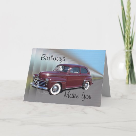 Antique BurgCar Karte (Vorderseite)