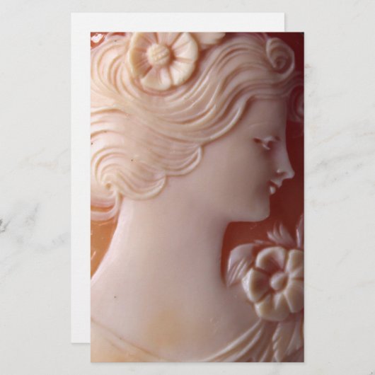 Antique Cameo Briefpapier (Vorne/Hinten)