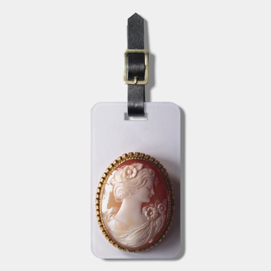 Antique Cameo Gepäckanhänger (Vorderseite vertikal)