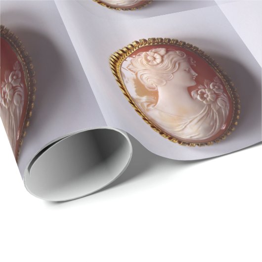Antique Cameo Geschenkpapier (Rolleneckpunkt)