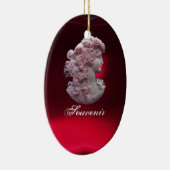 ANTIQUE CAMEO, LADY MIT GRABEN UND GRAPEVINEN KERAMIKORNAMENT (Rechts)