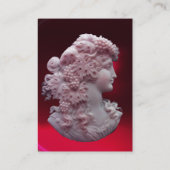 ANTIQUE CAMEO, LADY MIT GRABEN UND GRAPEVINEN VISITENKARTE (Rückseite)