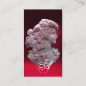 ANTIQUE CAMEO, LADY MIT GRABEN UND GRAPEVINEN VISITENKARTE (Rückseite)