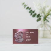 ANTIQUE CAMEO, LADY MIT GRABEN UND GRAPEVINEN VISITENKARTE (Stehend Vorderseite)