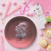 ANTIQUE CAMEO, LADY MIT GRAPEN MONOGRAM PAPPTELLER (Party)