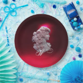 ANTIQUE CAMEO, LADY MIT GRAPEN MONOGRAM PAPPTELLER (Party)