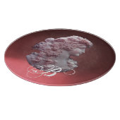 ANTIQUE CAMEO, LADY MIT GRAPEN MONOGRAM SCHNEIDEBRETT (Ecke)