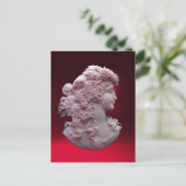 ANTIQUE CAMEO, LADY MIT GRAPEN POSTKARTE (Stehend Vorderseite)