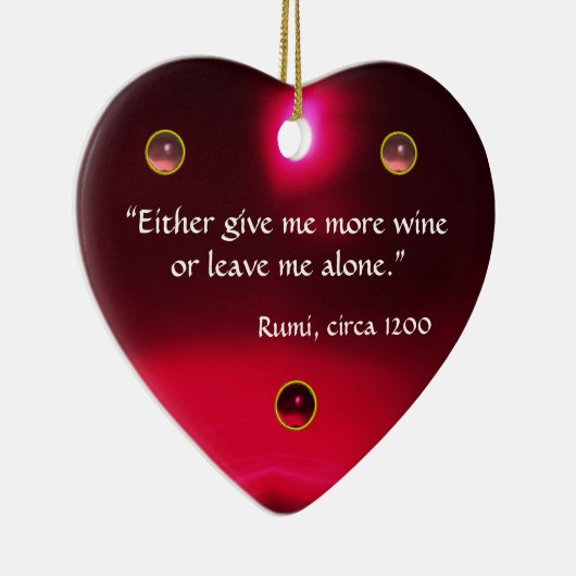 ANTIQUE CAMEO, LADY MIT GRAPEN WEINQUOTEN HERZ KERAMIKORNAMENT (Rechts)