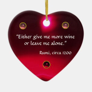 ANTIQUE CAMEO, LADY MIT GRAPEN WEINQUOTEN HERZ KERAMIKORNAMENT