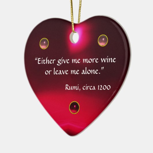 ANTIQUE CAMEO, LADY MIT GRAPEN WEINQUOTEN HERZ KERAMIKORNAMENT (Links)