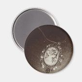 Antique Cameo Magnet (Vorderseite/Rückseite)