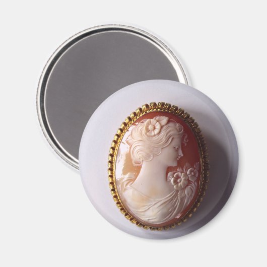 Antique Cameo Magnet (Vorderseite/Rückseite)