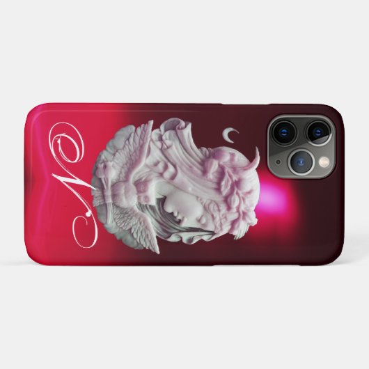 ANTIQUE CAMEO, MOONLADY DER NACHT MIT EIGENEM MONO Case-Mate iPhone HÜLLE (Rückseite (Horizontal))