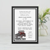 Antique Car Birthday Einladung (Stehend Vorderseite)