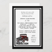 Antique Car Birthday Einladung (Vorne/Hinten)