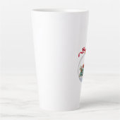 Antique Car in a Clear Christmas Bauble Milchtasse (Vorderseite)