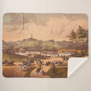 Antique Central Park #1, beängstigend BG #3 Sherpadecke