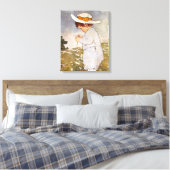 Antique Child Picking - Blume Leinwanddruck (Insitu (Schlafzimmer))