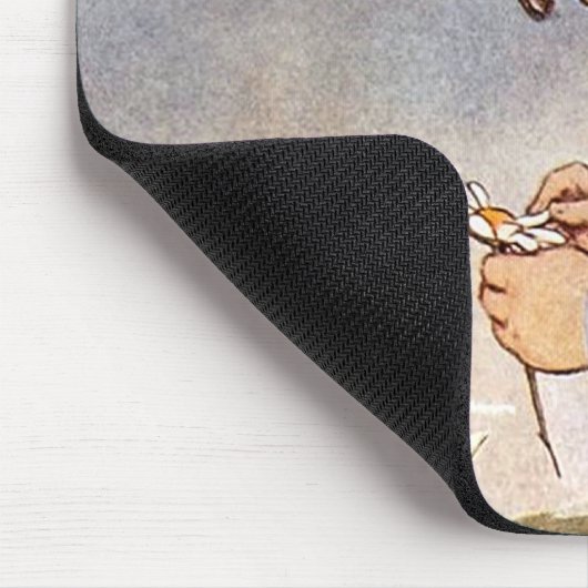 Antique Child Picking - Blume Mousepad (Ecke)
