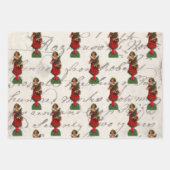 Antique Christmas Angels - Musikblatt Geschenkpapier Set (Vorderseite 2)
