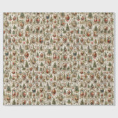 Antique Christmas Ephemera | Retro Santa Vintage  Geschenkpapier (Flach)