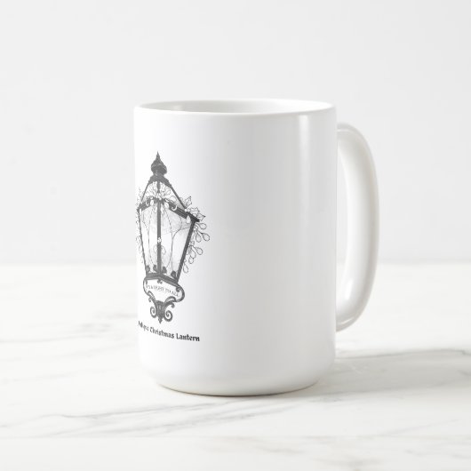 Antique Christmas Lantern T-Shirt Kaffeetasse (VorderseiteRechts)