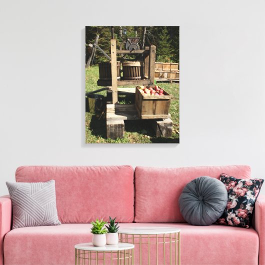 Antique Cider Press Leinwanddruck (Insitu (Wohnzimmer))