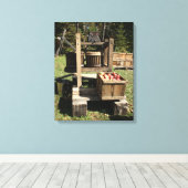 Antique Cider Press Leinwanddruck (Insitu (Holzboden))