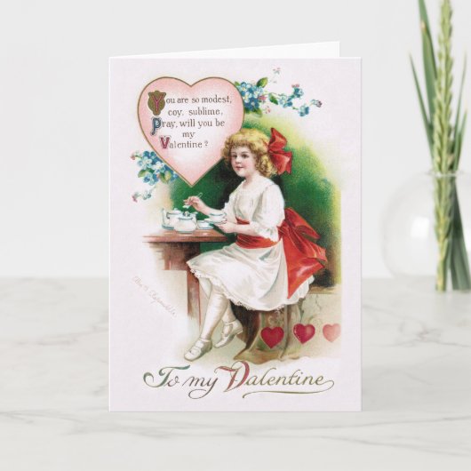 Antique Clapsaddle Valentine Feiertagskarte (Vorderseite)