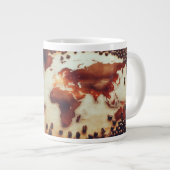 Antique Coffee World Map Tassen (Vorderseite Rechts)