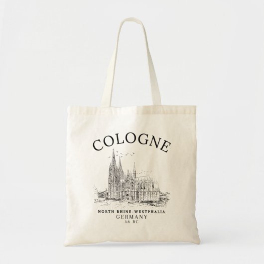 Antique Cologne Cathedral Germany Scenery Tragetasche (Vorne)