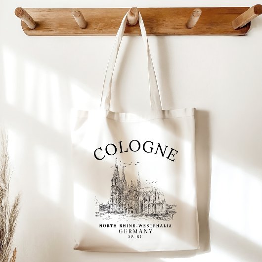 Antique Cologne Cathedral Germany Scenery Tragetasche