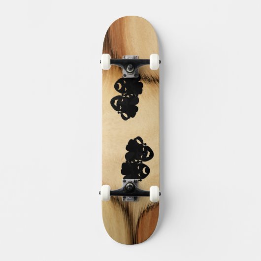 Antique Comedy und Tragedy Theater Masks Jester Skateboard (Vorderseite)