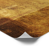 Antique compass rose with fingerprint poster (Ecke)