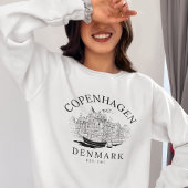 Antique Copenhagen Denmark Scenery Sweatshirt